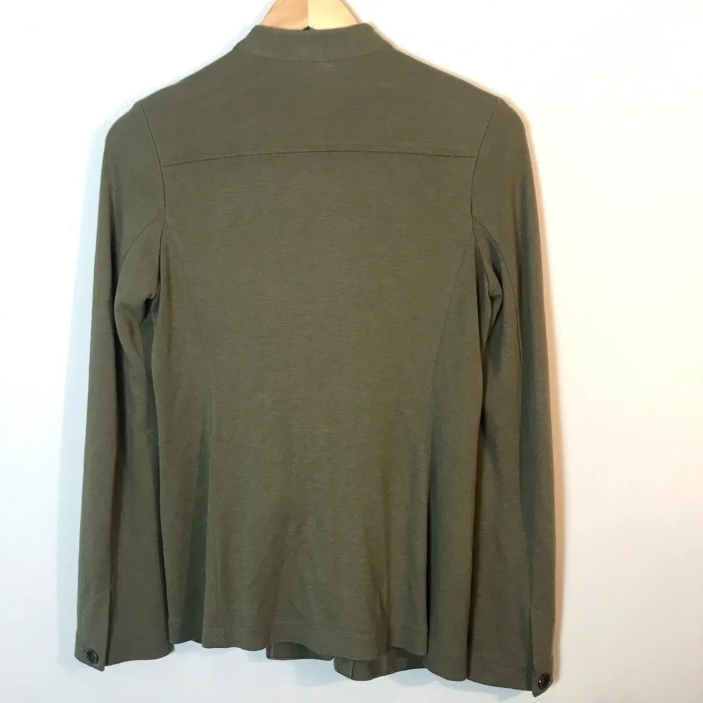 J. Jill Olive GreenSoft Blazer Knit Jacket